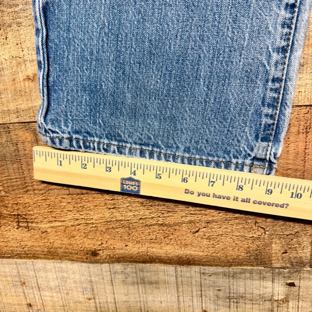 Calvin Klein Jeans Mens 34 Bootcut Light Wash Blue Denim 100% Cotton